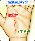 情愛線が多数ある