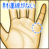 財運線がない