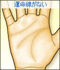 運命線がない