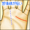 感情線が短い