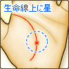 生命線上に星がある