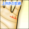 結婚線から上向きに伸びる支線