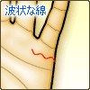 結婚線が波状
