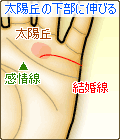 太陽丘の下部に伸びる