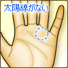 太陽線がない