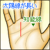 太陽線が長い