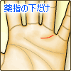 金星環が薬指の下だけ